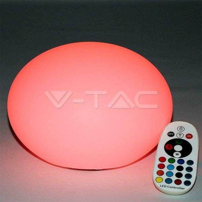 V-tac 0,5W LED šviestuvas, apvalus, RGB, D:20x14cm