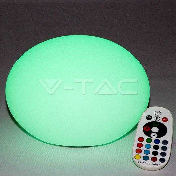 V-tac 0,5W LED šviestuvas, apvalus, RGB, D:20x14cm