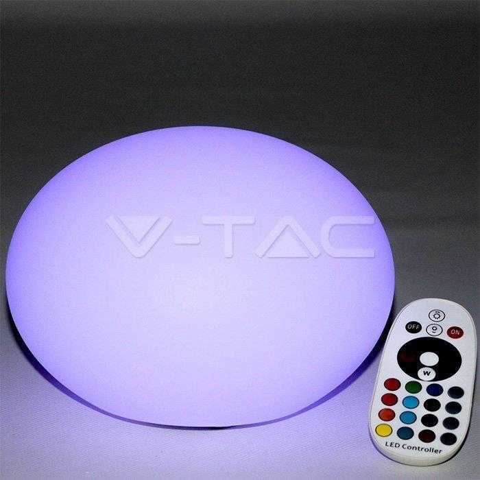 V-tac 0,5W LED šviestuvas, apvalus, RGB, D:20x14cm