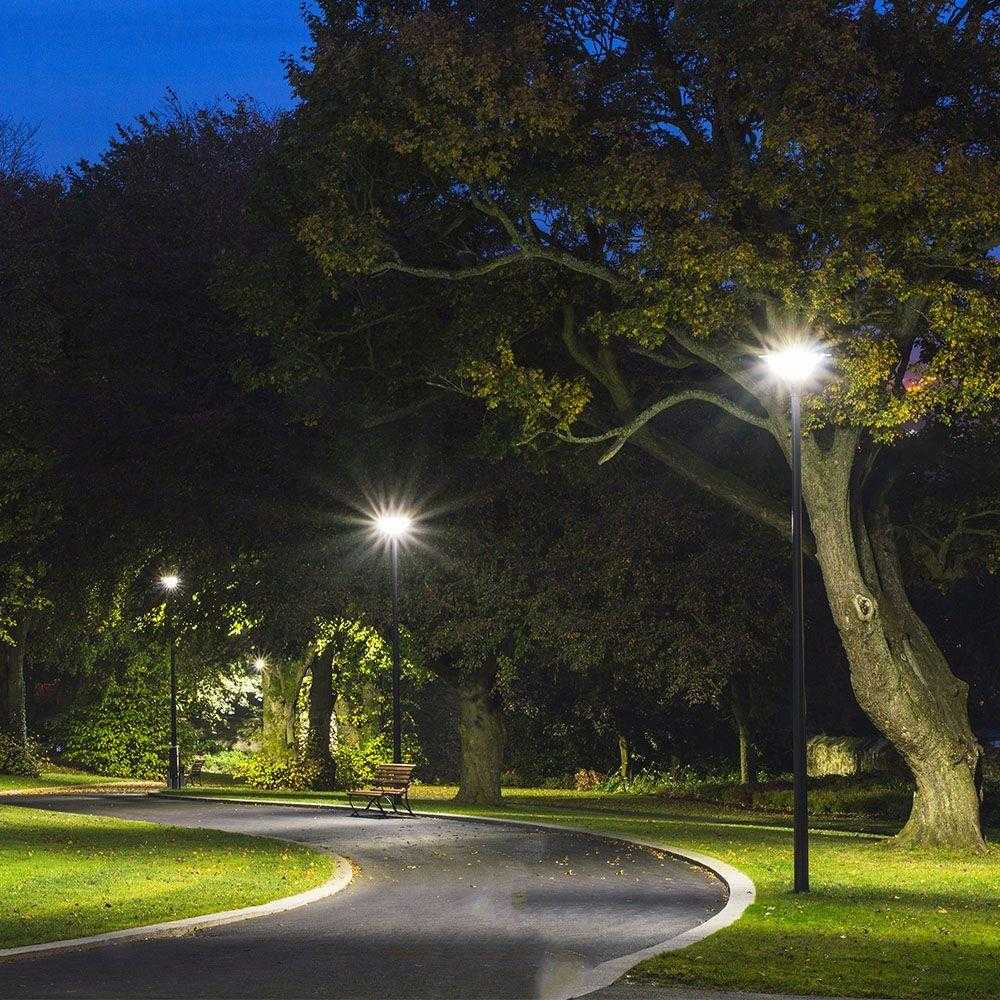 V-tac 120W LED lauko šviestuvas, juodas, 4000K