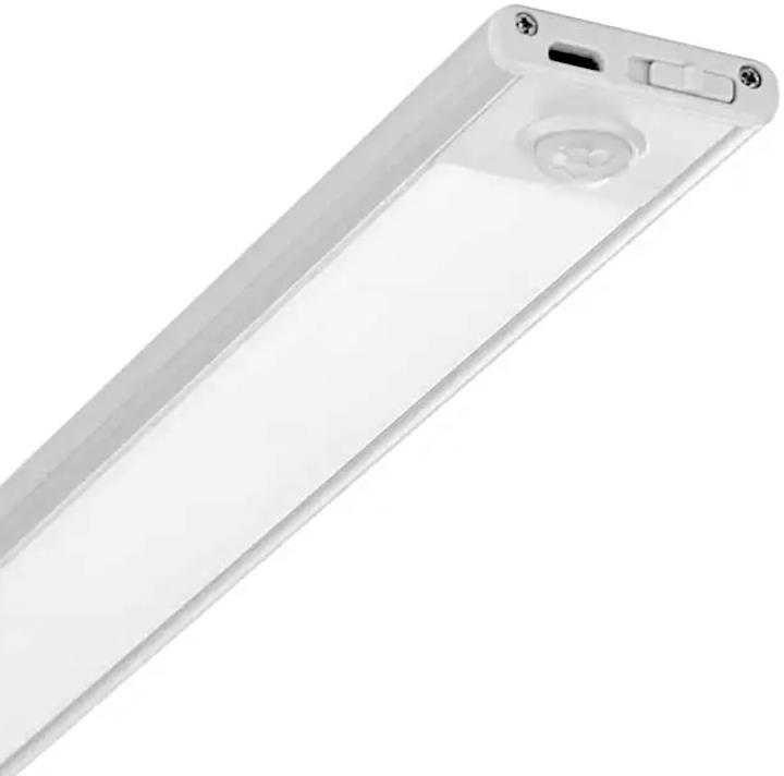 V-tac 2W LED įkraunamas linijinis paviršinis šviestuvas, 40cm, sidabro sp., 3000K, su judesio davikliu
