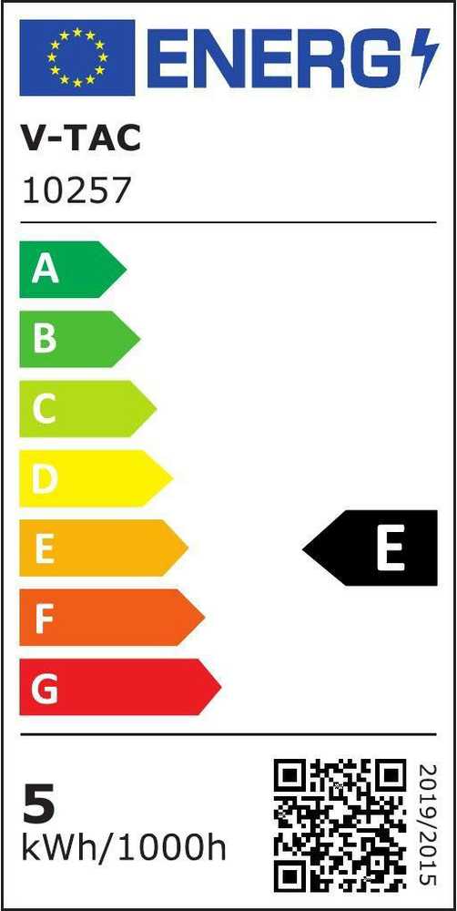 V-tac 5W LED šviestuvas į magnetinius bėgelius, juodas, 4000K, pakreipiamas