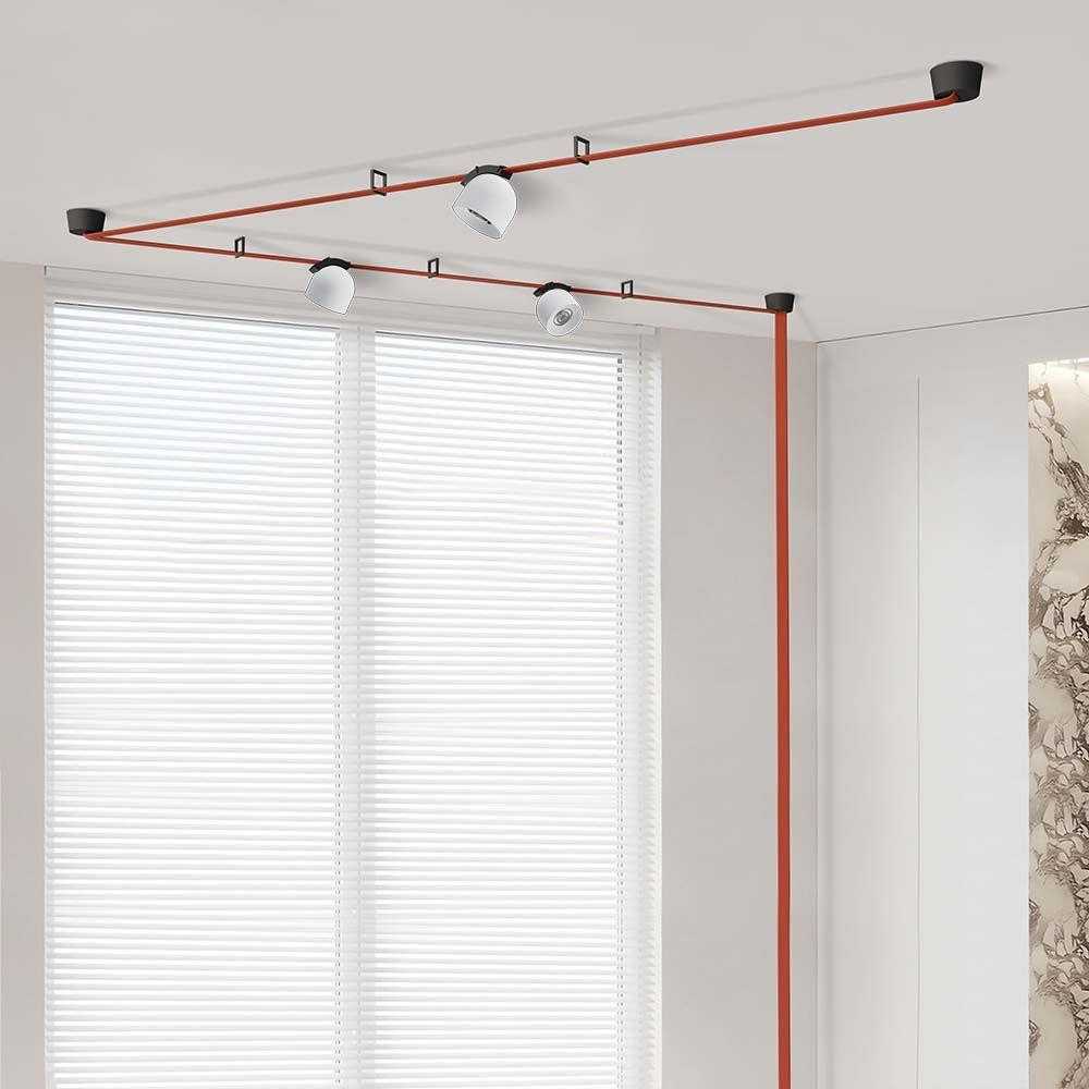 V-tac 12W LED pakabinamas šviestuvas, baltu korpusu, 3000K, tvirtinamas ant 48V magnetinio dirželio