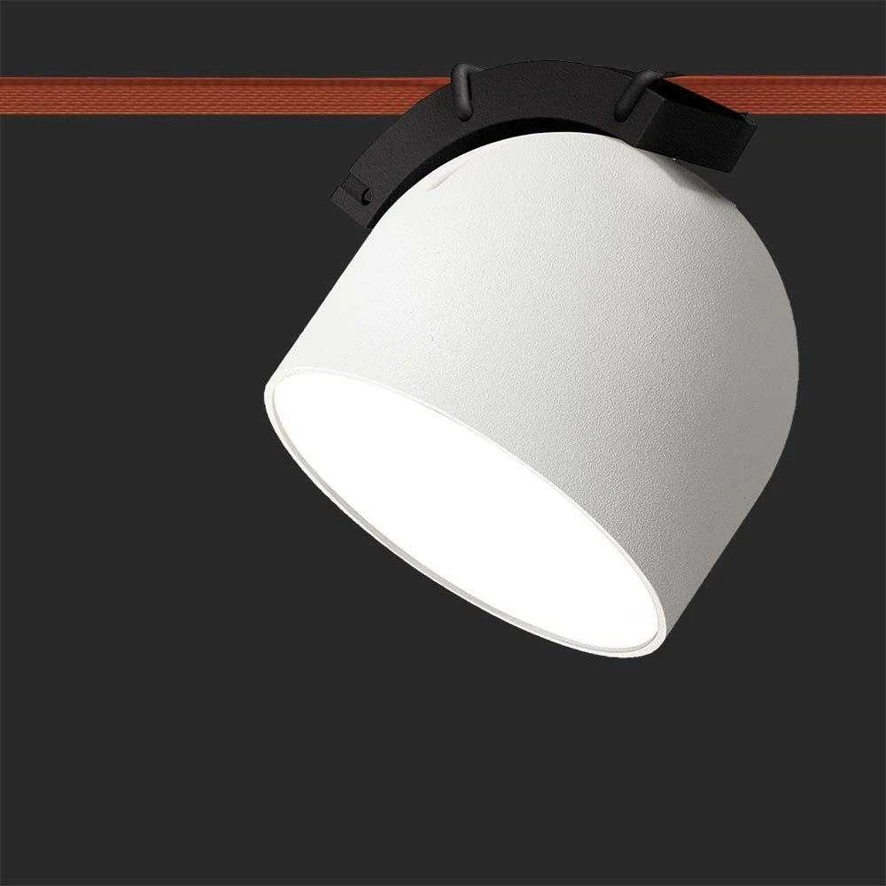 V-tac 12W LED pakabinamas šviestuvas, baltu korpusu, 3000K, tvirtinamas ant 48V magnetinio dirželio