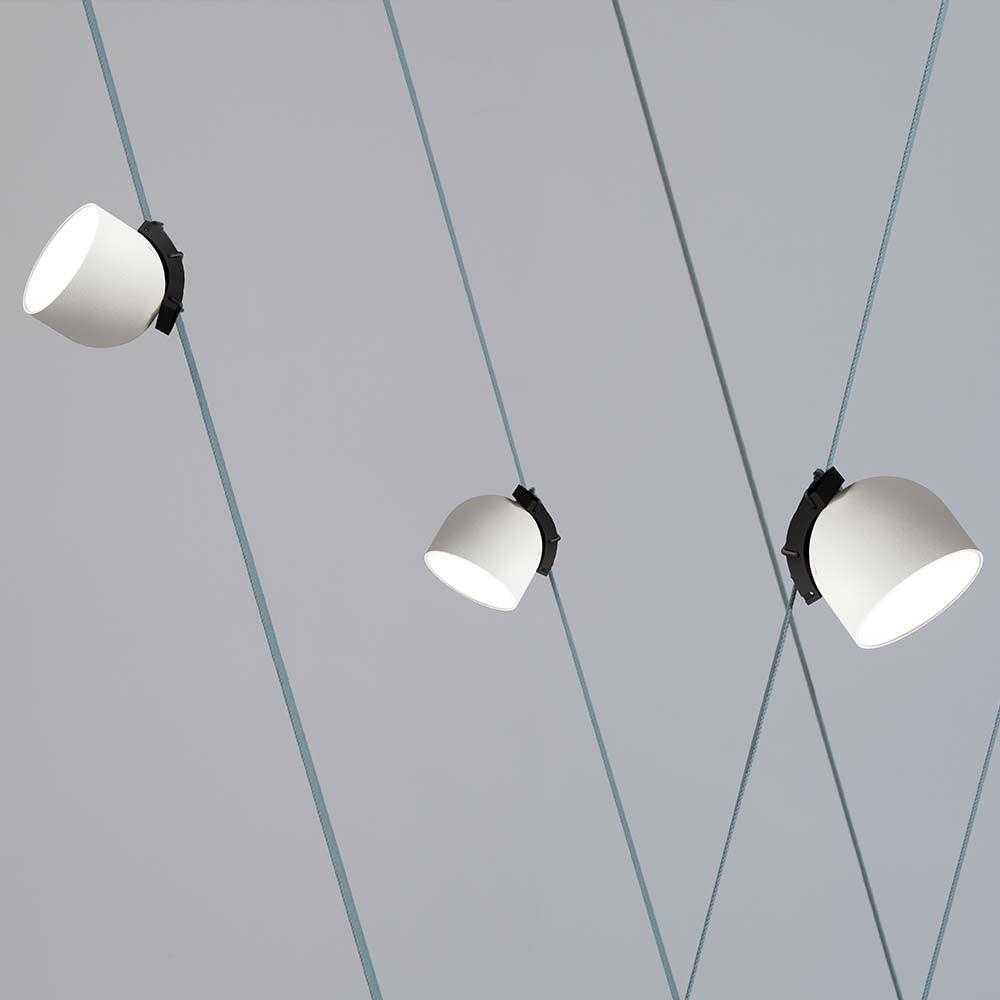 V-tac 12W LED pakabinamas šviestuvas, baltu korpusu, 3000K, tvirtinamas ant 48V magnetinio dirželio