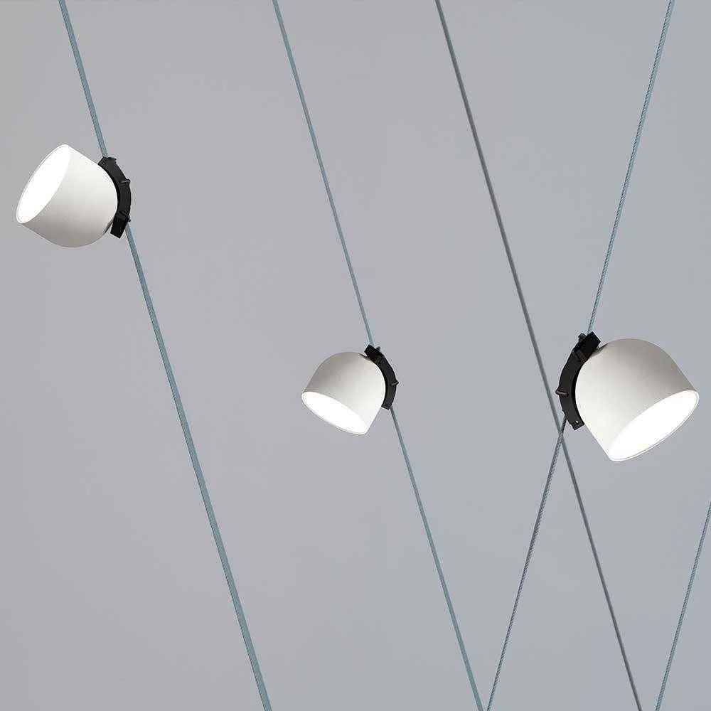 V-tac 12W LED pakabinamas šviestuvas, baltu korpusu, 3000K, tvirtinamas ant 48V magnetinio dirželio