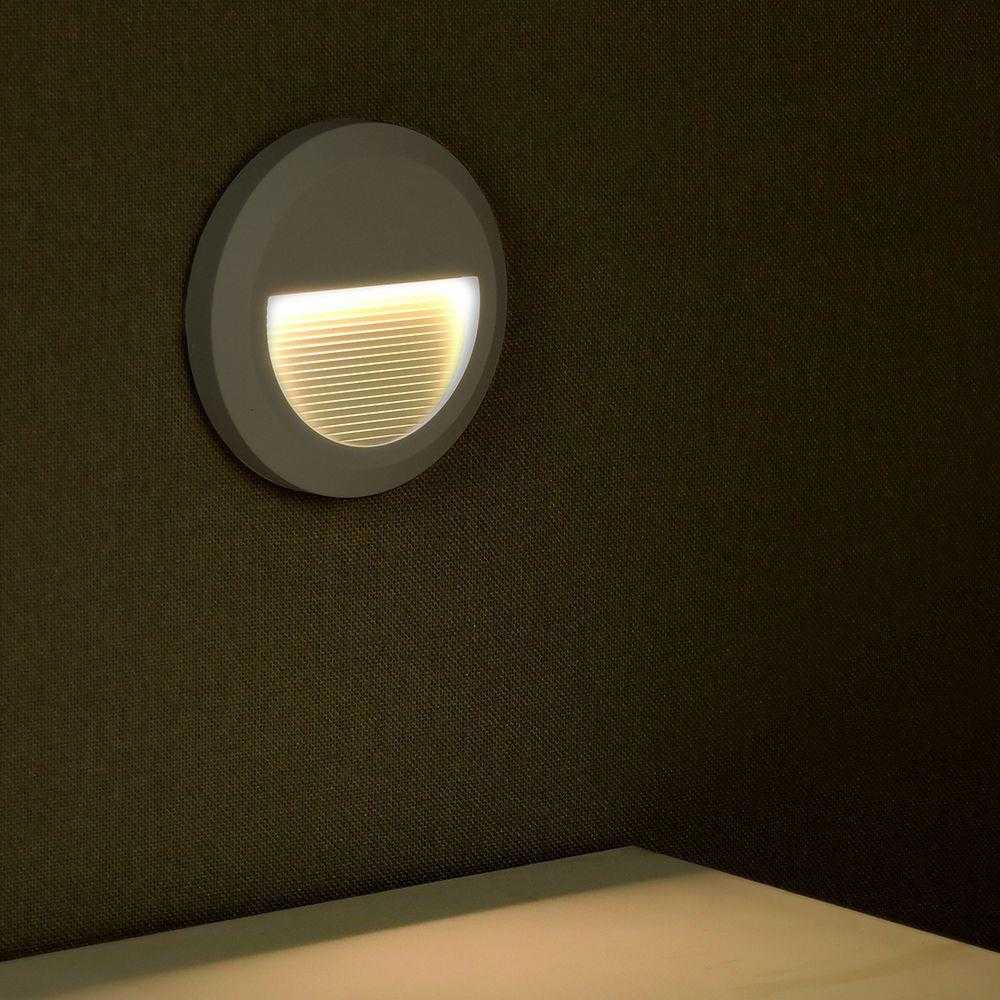 V-tac 2W LED paviršinis šviestuvas, pilkas, 3000K, IP65