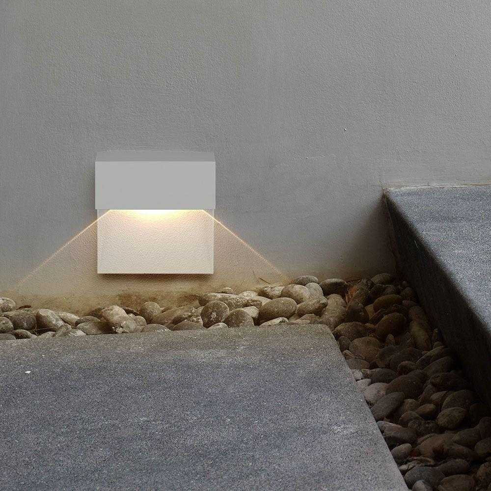 V-tac 3W LED sieninis šviestuvas, baltas, 3000K, IP65