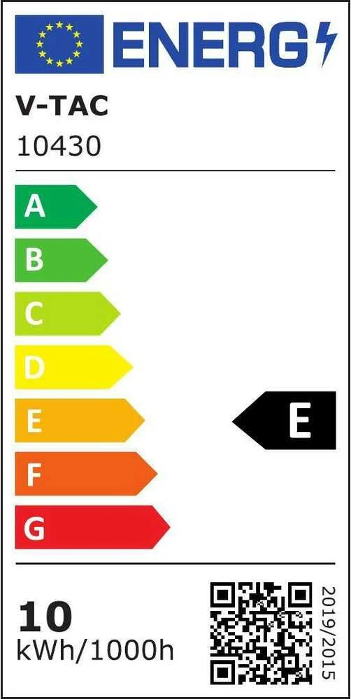 V-tac 10W LED linijinis sieninis šviestuvas, antracito sp., 4000K