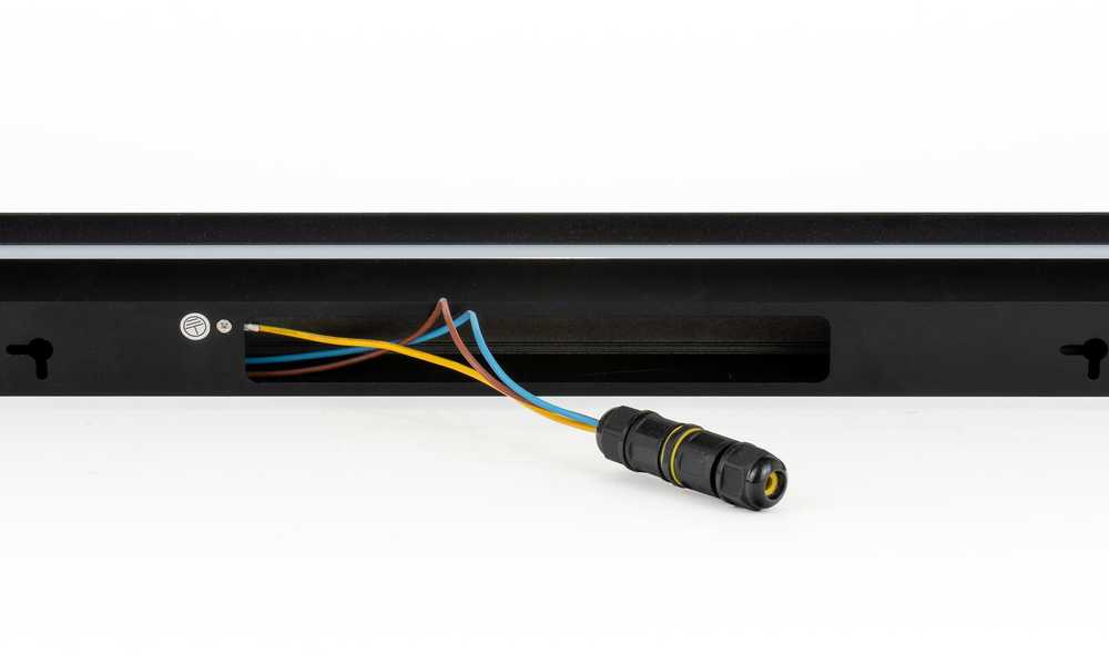 V-tac 10W LED linijinis sieninis šviestuvas, juodas, 4000K