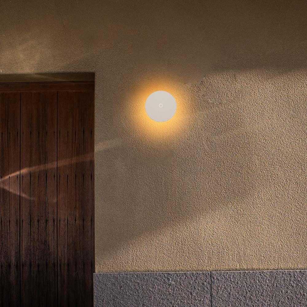 Sieninis šviestuvas V-tac 12W LED sieninis lauko šviestuvas, baltas, 3000/6400K, dimeriuojamas