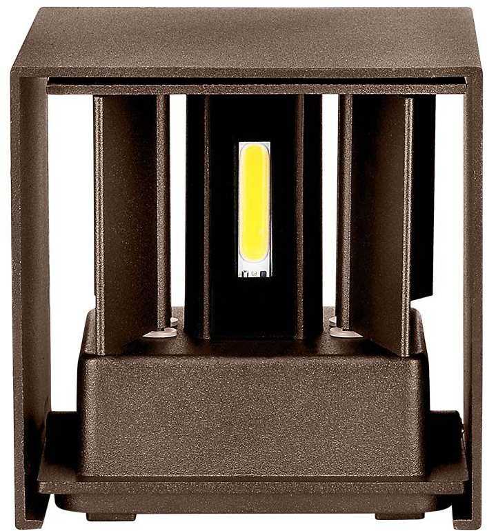 V-tac 11W LED sieninis šviestuvas, rudas, 3000K, IP65