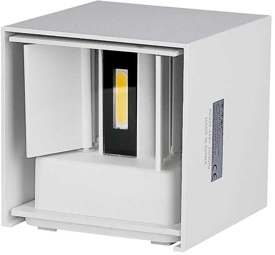 Sieninis šviestuvas V-tac 11W sieninis lauko šviestuvas, baltas, 3000K, IP65