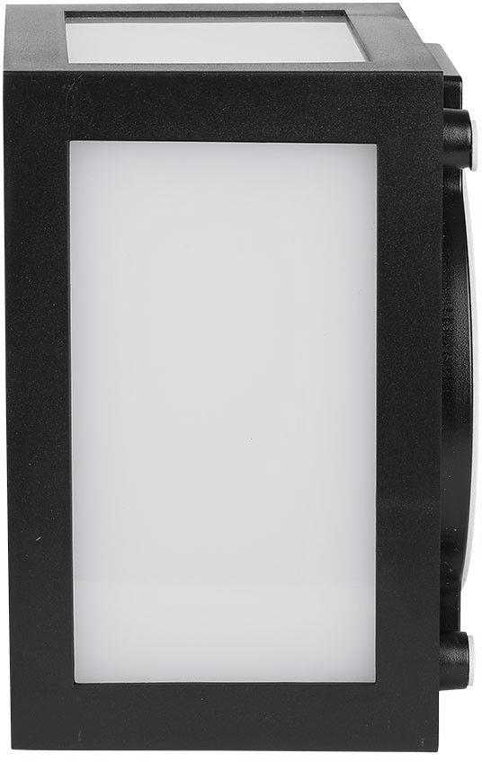 V-tac 12W LED sieninis šviestuvas, juodas, 3000K