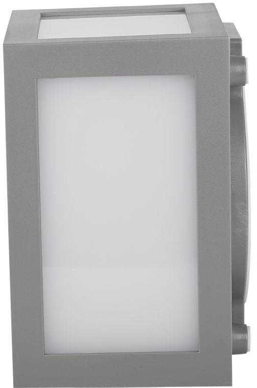 V-tac 12W LED sieninis šviestuvas, pilkas, 4000K, IP65