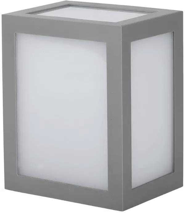 V-tac 12W LED sieninis šviestuvas, pilkas, 4000K, IP65