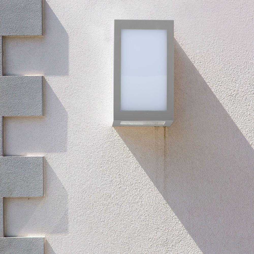 V-tac 12W LED sieninis šviestuvas, pilkas, 4000K, IP65