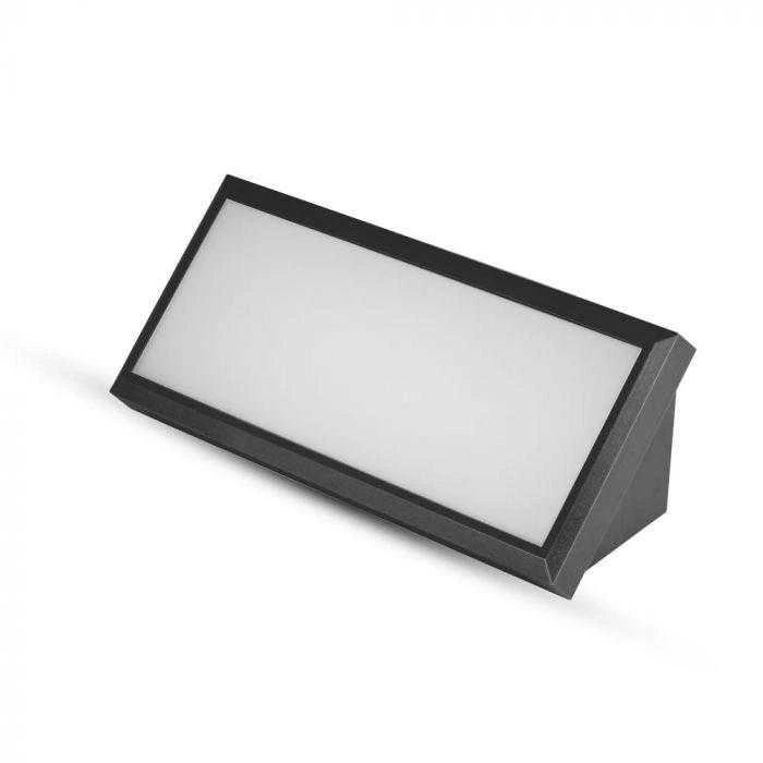 Sieninis šviestuvas V-tac 12W LED sieninis lauko šviestuvas, juodas, 4000K