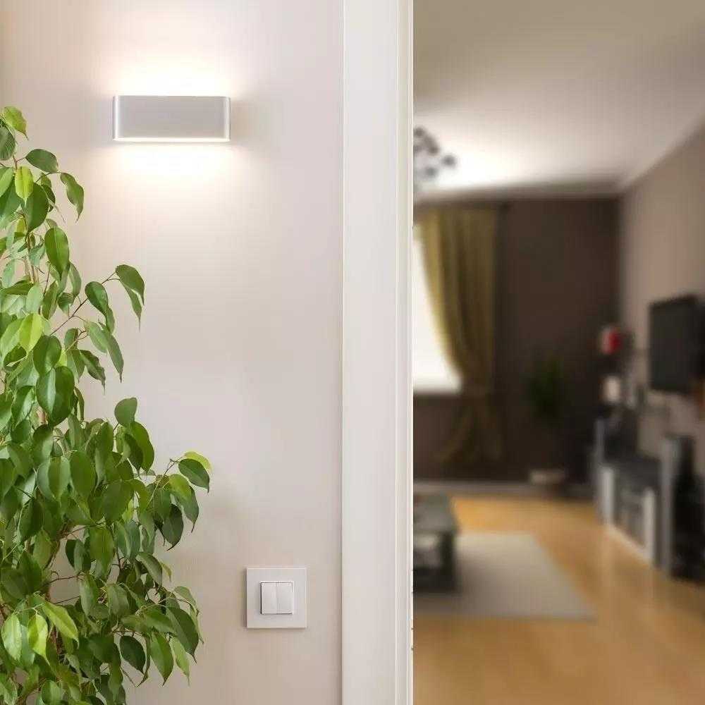 V-tac 12W LED sieninis šviestuvas, pilku korpusu, 6400K, IP65