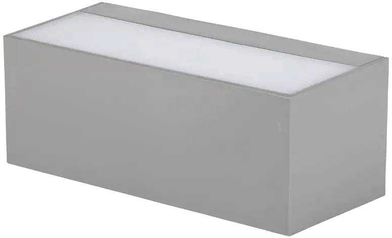 V-tac 12W LED sieninis šviestuvas, pilku korpusu, 4000K, IP65