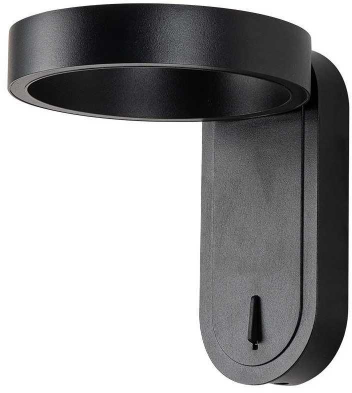 Sieninis šviestuvas V-tac 5W LED paviršinis šviestuvas, juodas, 3000/4000K