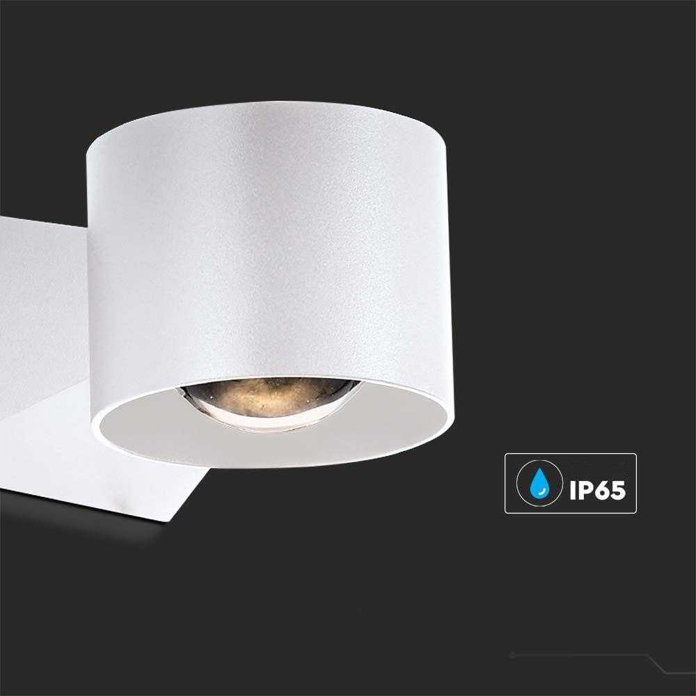 V-tac 5W LED sieninis šviestuvas, baltas, 3000K