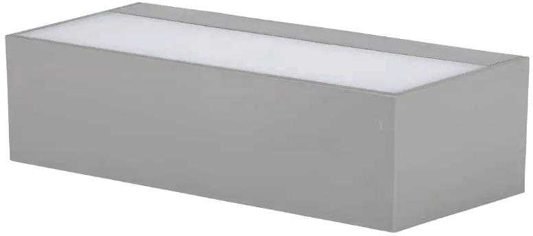 V-tac 9W LED sieninis šviestuvas, pilku korpusu, 6400K, IP65