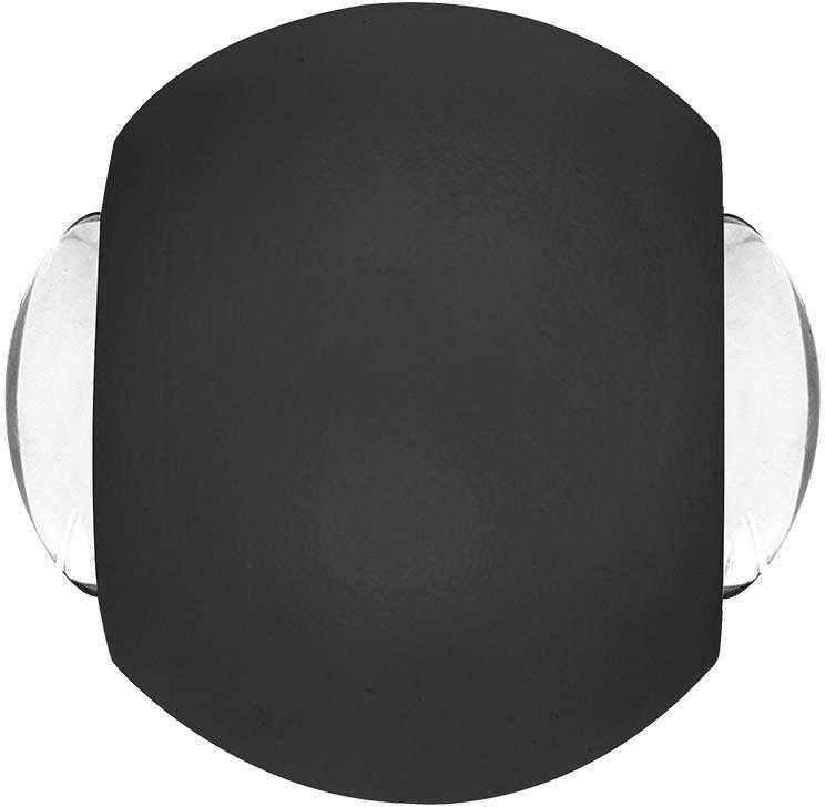 V-tac 2W LED sieninis šviestuvas, juodas, 4000K, IP54