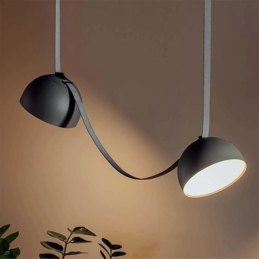 V-tac 20W LED pakabinamas šviestuvas, juodu korpusu, 3000K, tvirtinamas ant magnetinio 48V dirželio