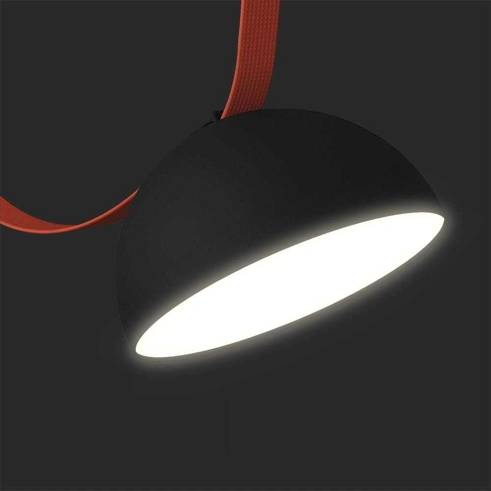 V-tac 20W LED pakabinamas šviestuvas, juodu korpusu, 3000K, tvirtinamas ant magnetinio 48V dirželio
