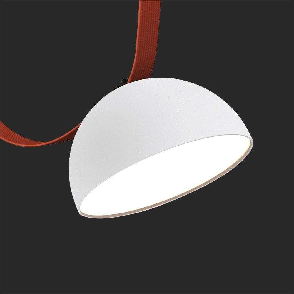 V-tac 20W LED pakabinamas šviestuvas, baltu korpusu, 3000K, tvirtinamas ant magnetinio 48V dirželio
