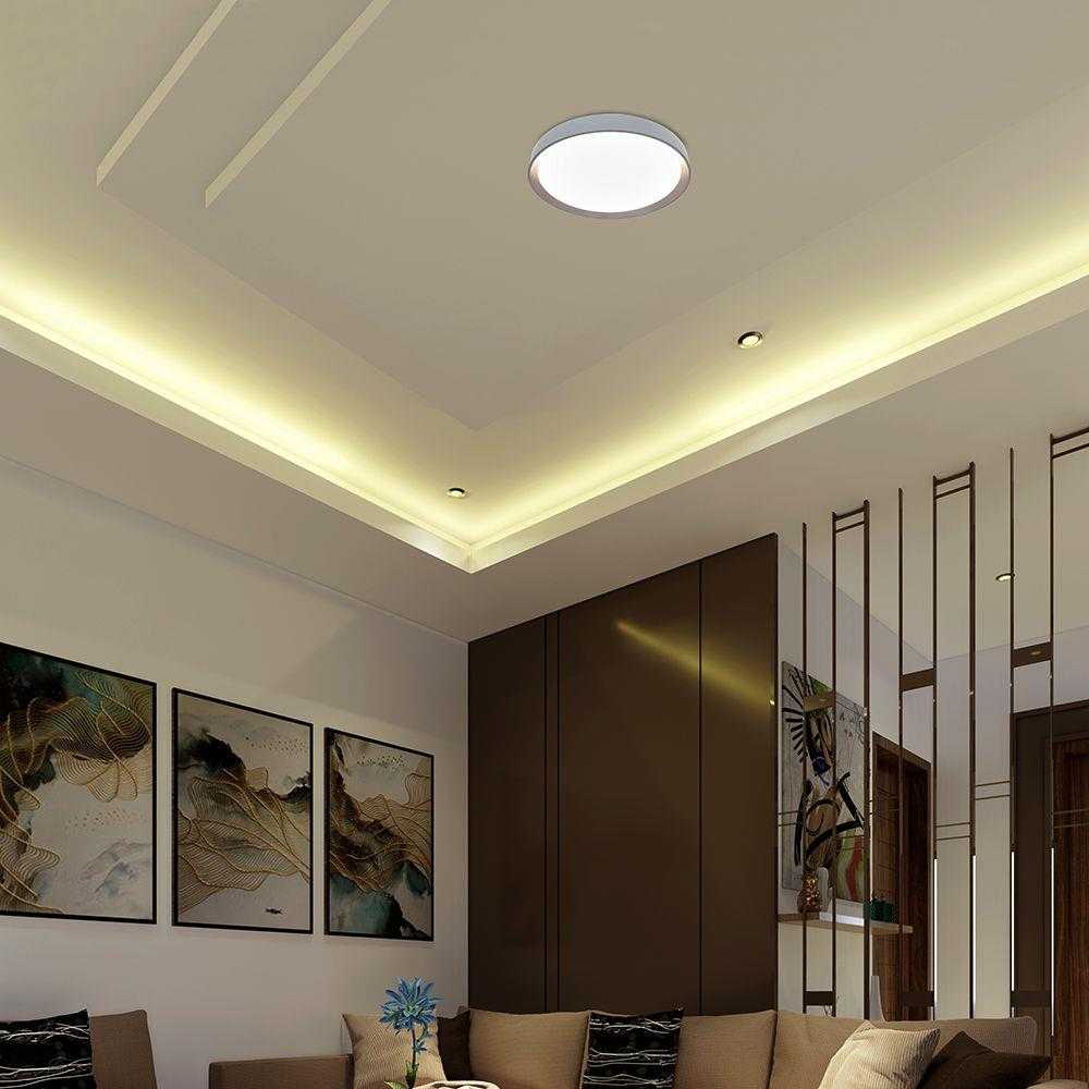 Lubinis šviestuvas 30/60W LED paviršinis šviestuvas, rudos sp., 3000-6500K, dimeriuojamas