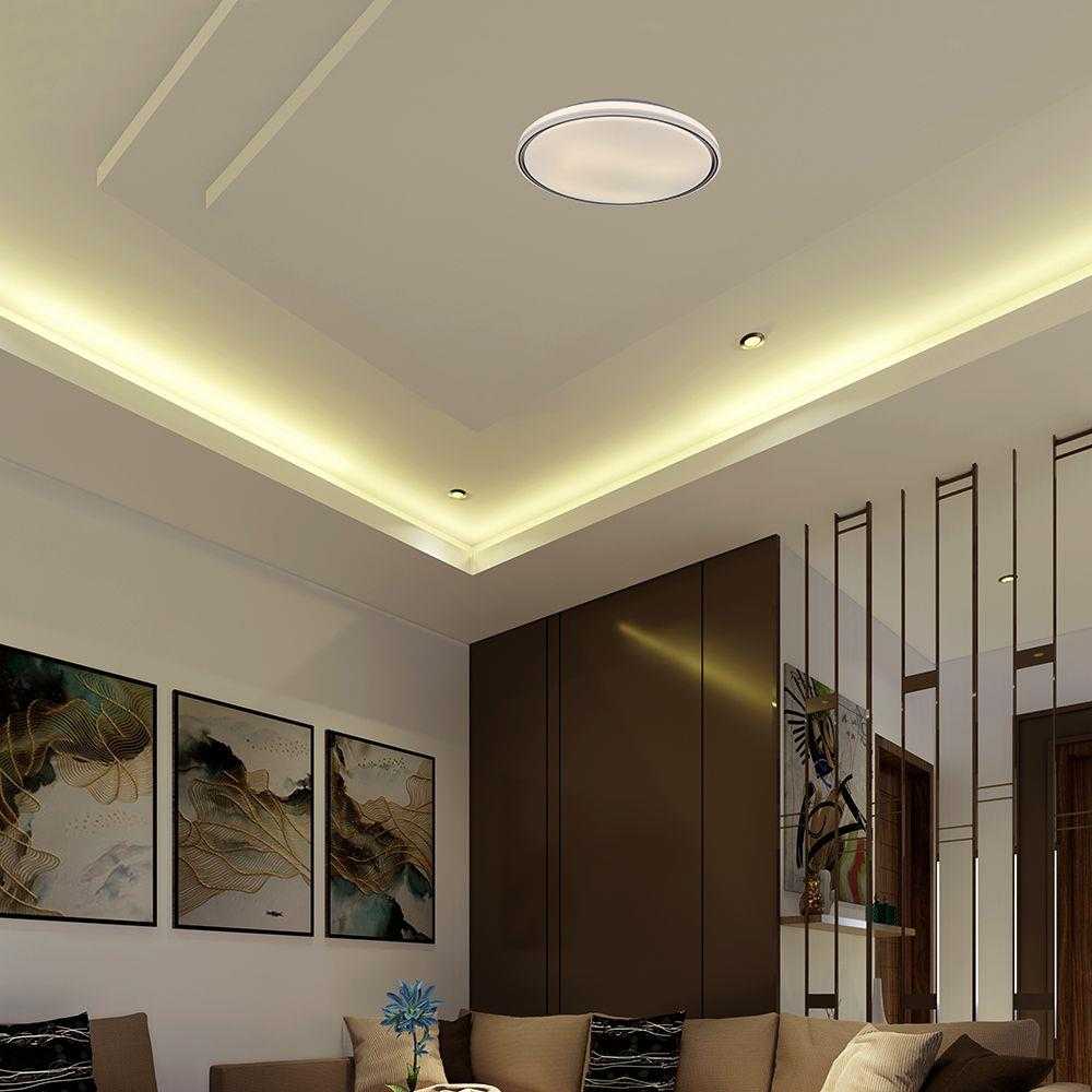 Lubinis šviestuvas 30/60W LED paviršinis šviestuvas, juodos sp., 3000-6500K, dimeriuojamas