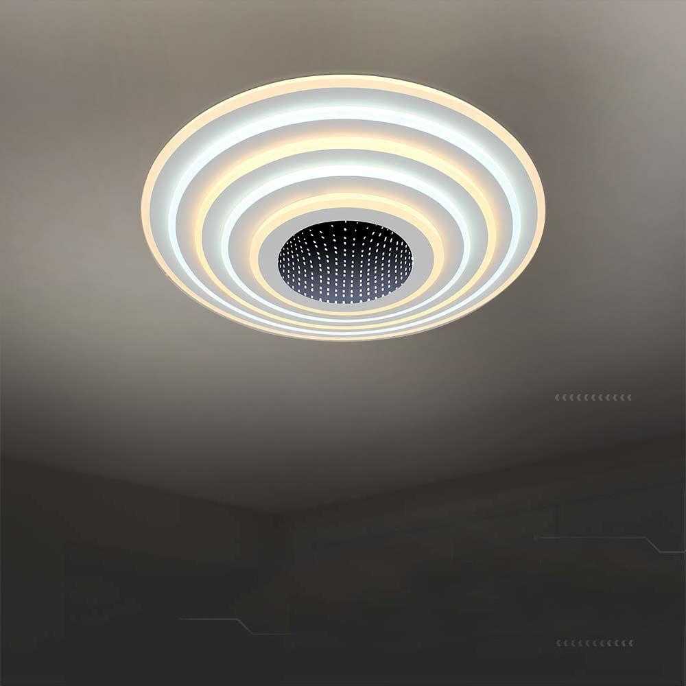 Lubinis šviestuvas V-tac 125W LED paviršinis lubų šviestuvas, baltas, 3000/6500K, dimeriuojamas, su nuotolinio valdymo pulteliu