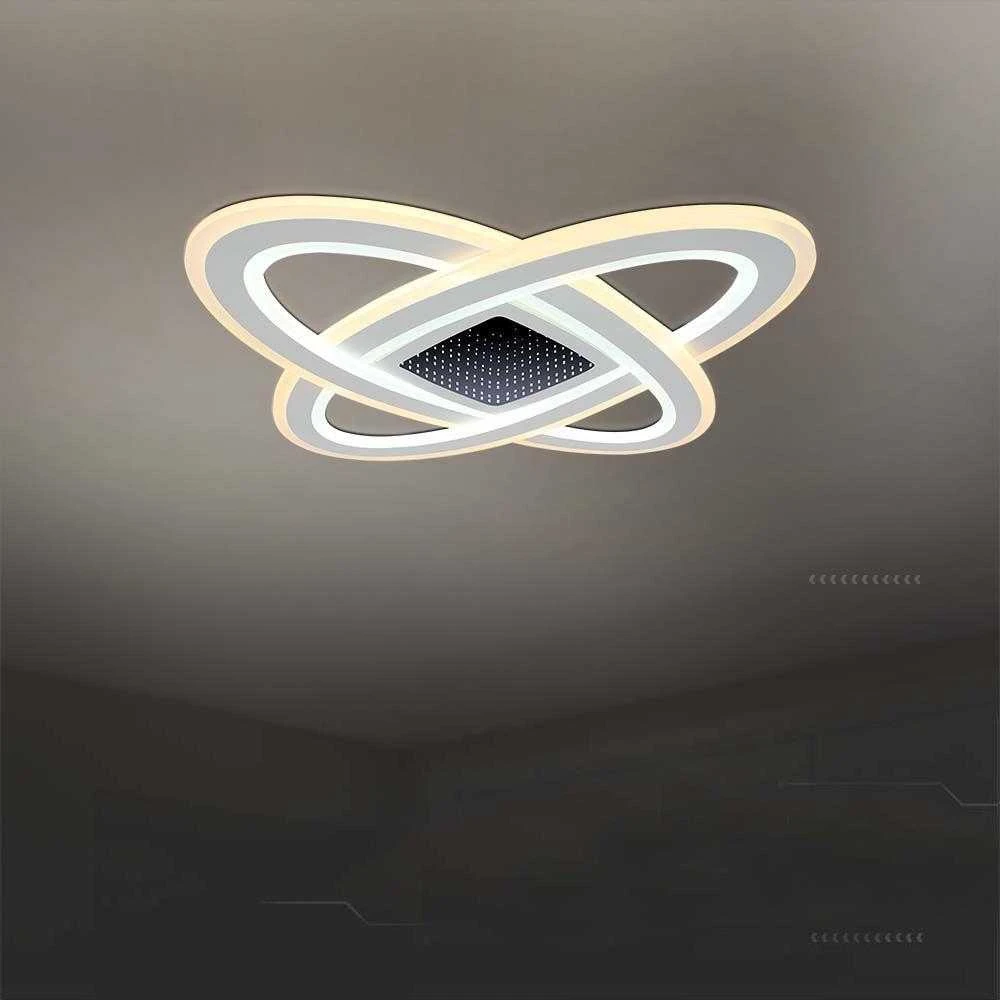 Lubinis šviestuvas V-tac 130W LED paviršinis lubų šviestuvas, baltas, 3000/6500K, dimeriuojamas, su nuotolinio valdymo pulteliu