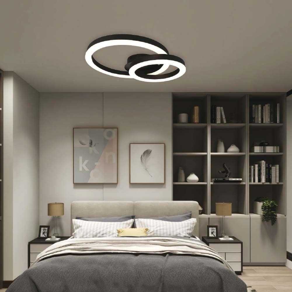 Lubinis šviestuvas V-tac 20W LED paviršinis šviestuvas, juodas, 3000K