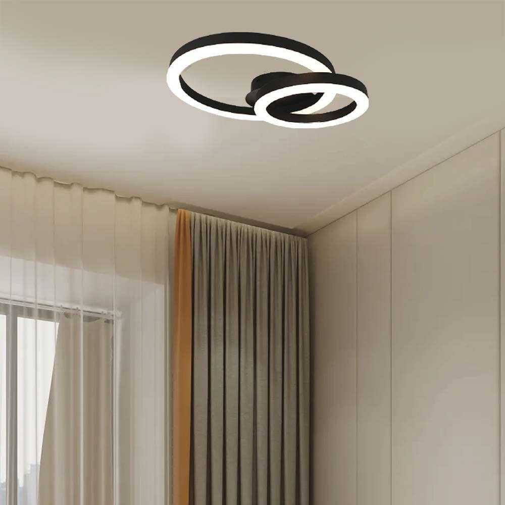 Lubinis šviestuvas V-tac 20W LED paviršinis šviestuvas, juodas, 3000K