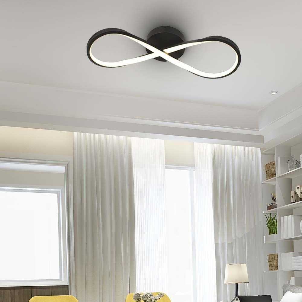 Lubinis šviestuvas V-tac 24W LED paviršinis šviestuvas, juodas, 3000K