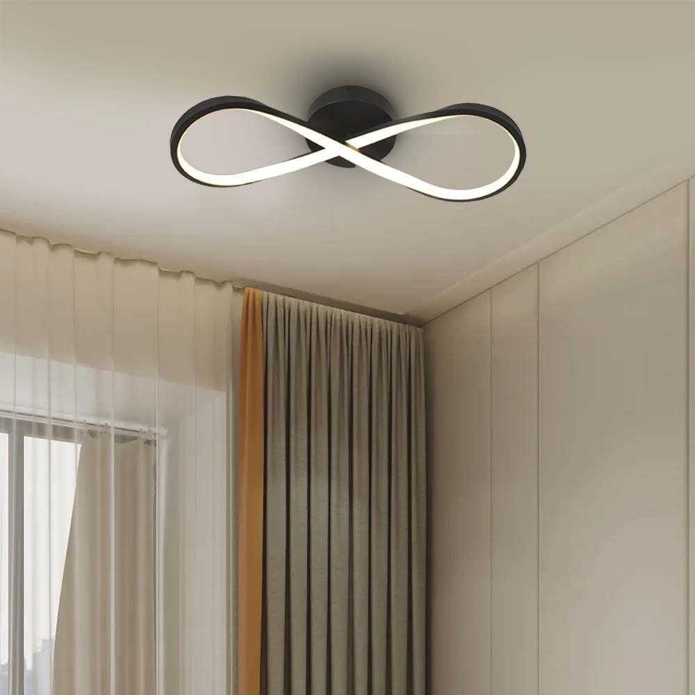 Lubinis šviestuvas V-tac 24W LED paviršinis šviestuvas, juodas, 3000K