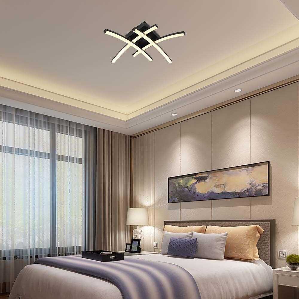 Lubinis šviestuvas V-tac 24W LED paviršinis šviestuvas, juodas, 3000K