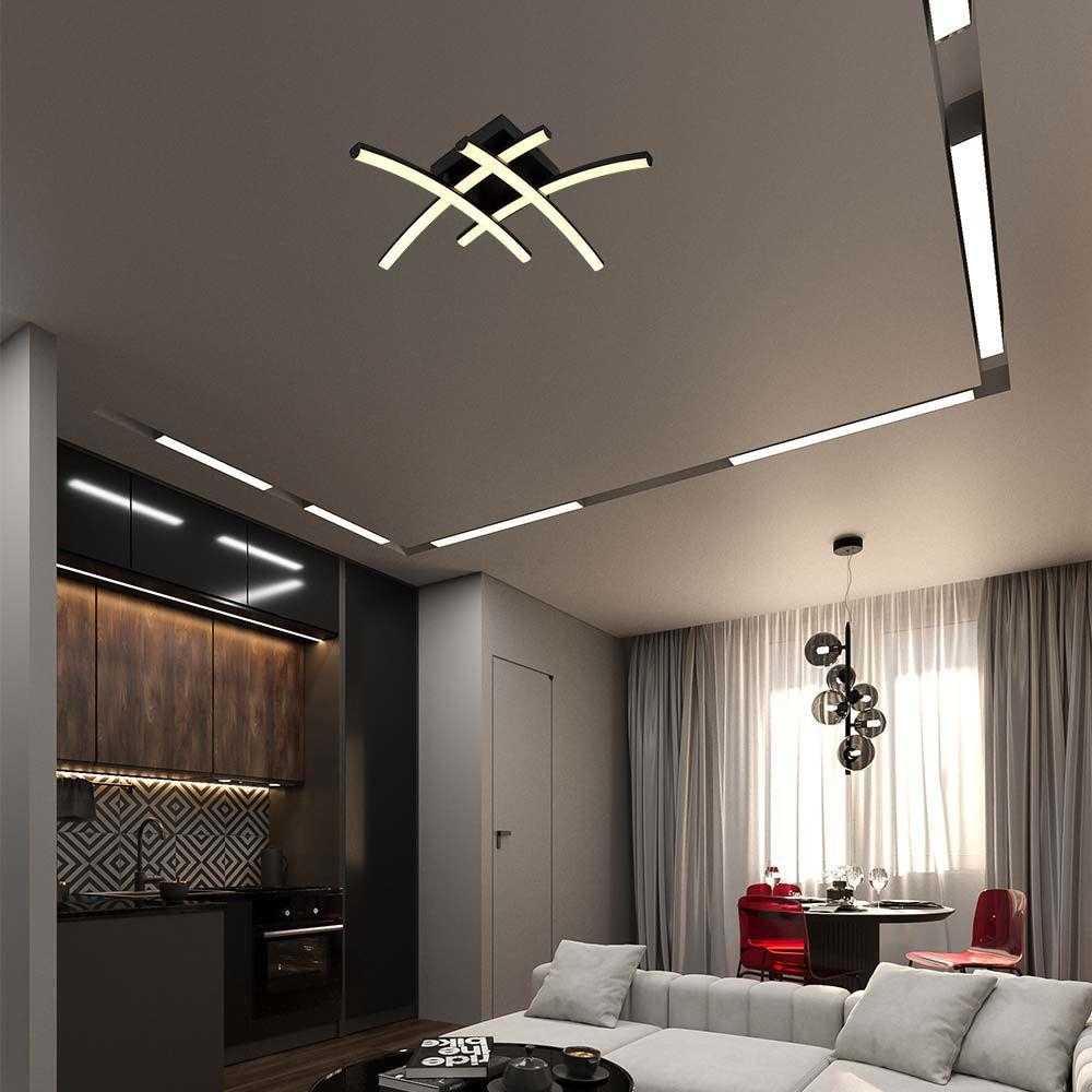 Lubinis šviestuvas V-tac 24W LED paviršinis šviestuvas, juodas, 3000K