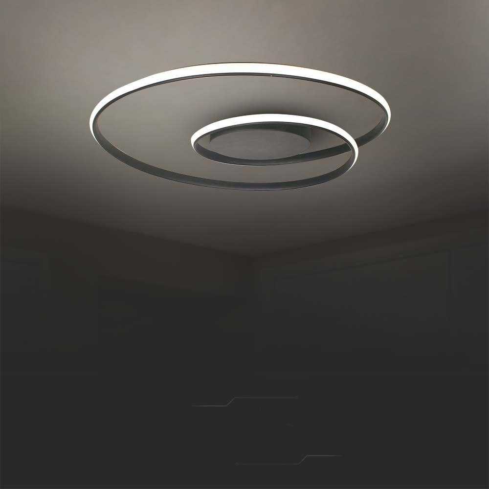 Lubinis šviestuvas V-tac 48W LED paviršinis šviestuvas, juodas, 4000K, dimeriuojamas