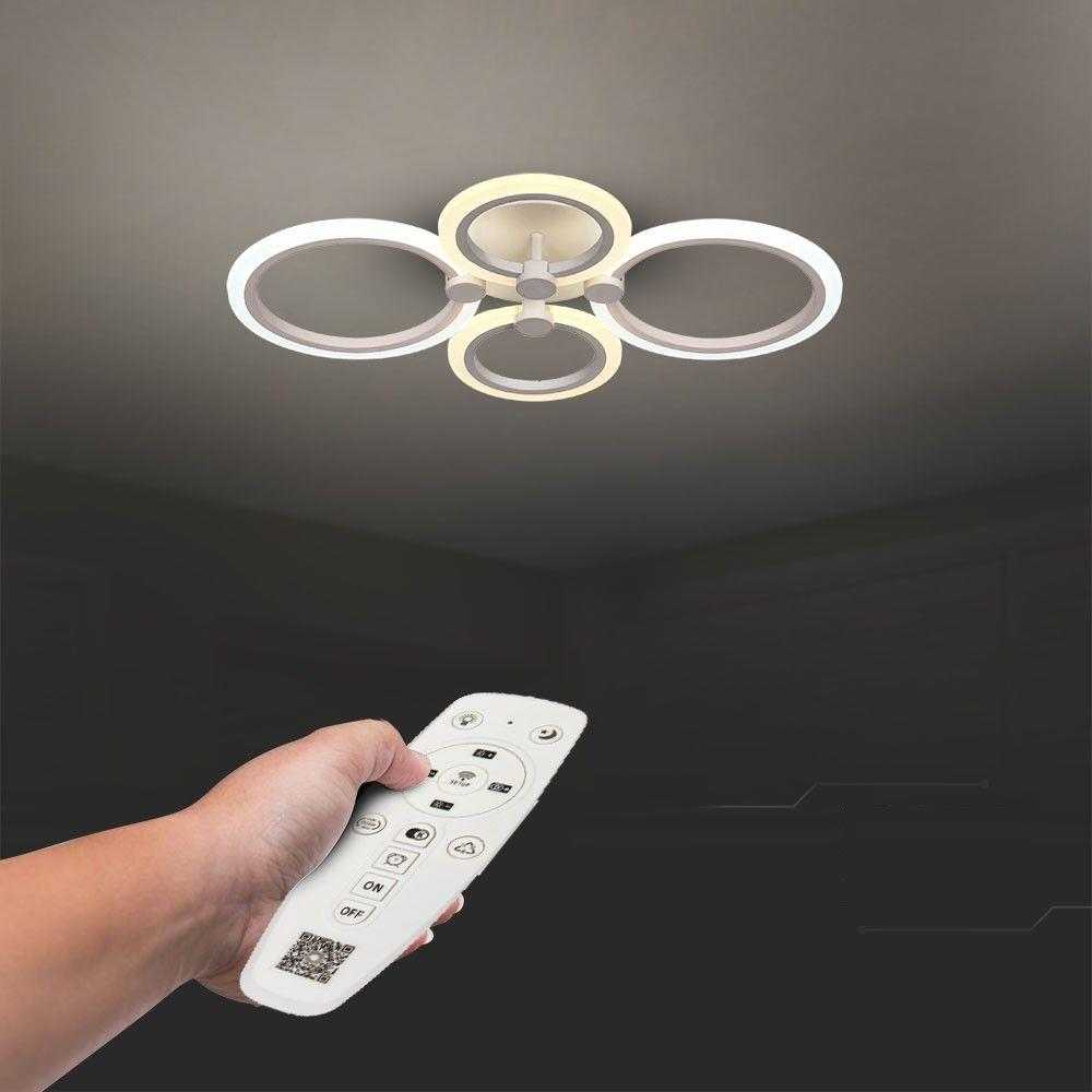 Lubinis šviestuvas V-tac 45W LED paviršinis šviestuvas, baltas, 3000-6000K, dimeriuojamas