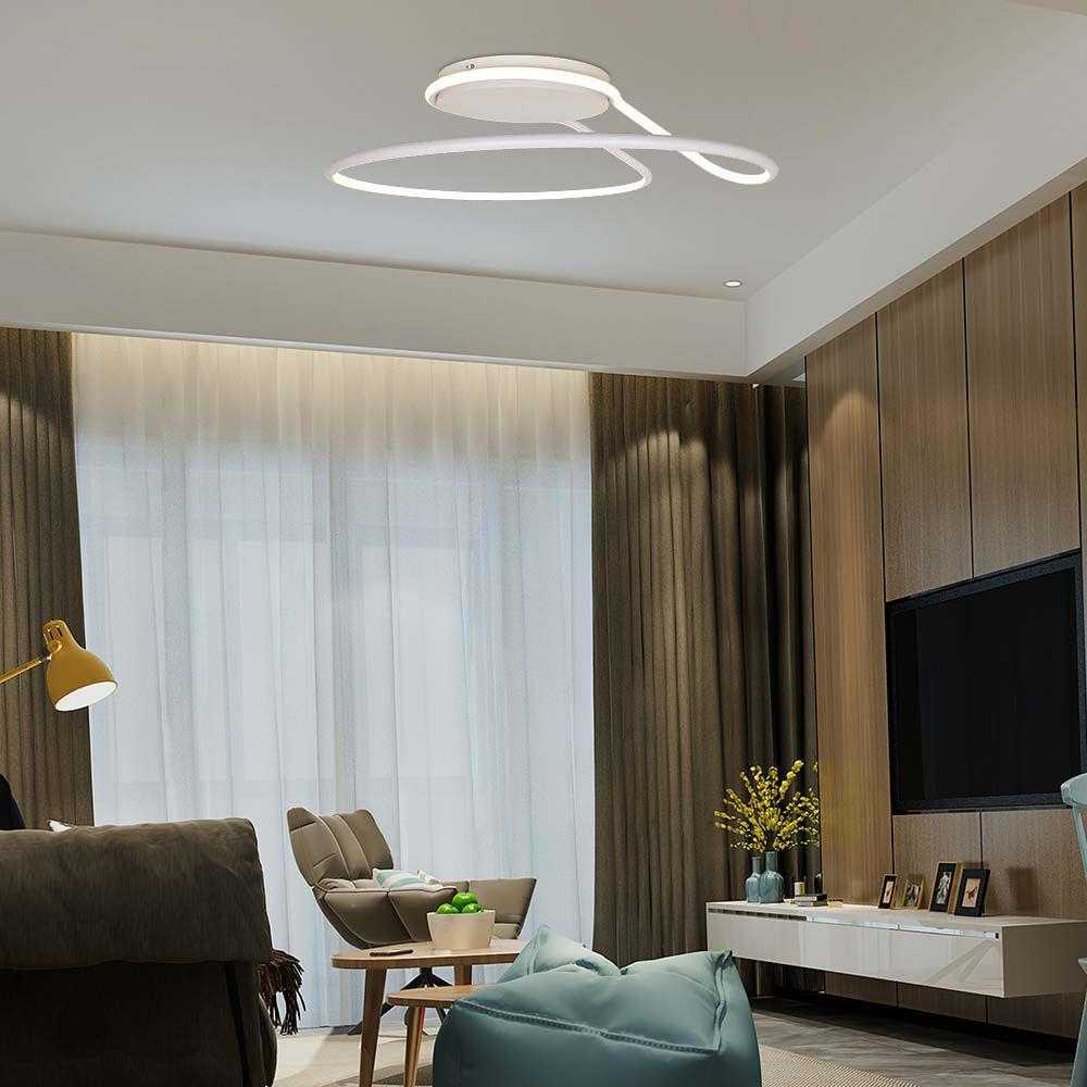 Lubinis šviestuvas V-tac 54W LED paviršinis šviestuvas, baltas, 4000K, dimeriuojamas