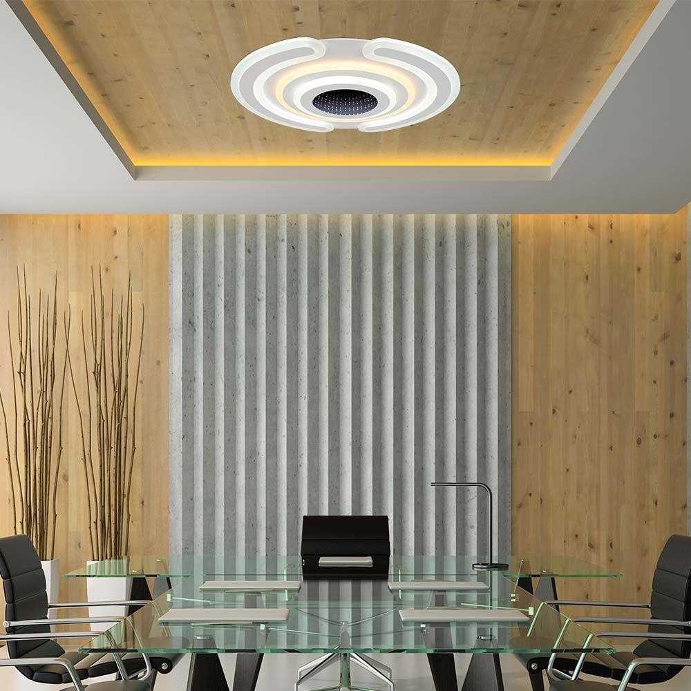 Lubinis šviestuvas V-tac 95W LED paviršinis lubų šviestuvas, baltas, 3000/6500K, dimeriuojamas, su nuotolinio valdymo pulteliu