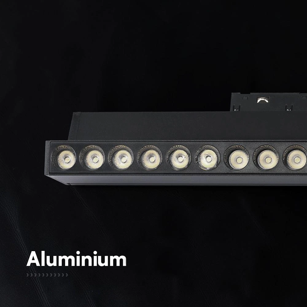 Oprawa szynoprzewód 48V V-TAC 15W 48V 36st LED juoda 33cm regulowana VT-41031 4000K 1220lm 3 metai gwarancji
