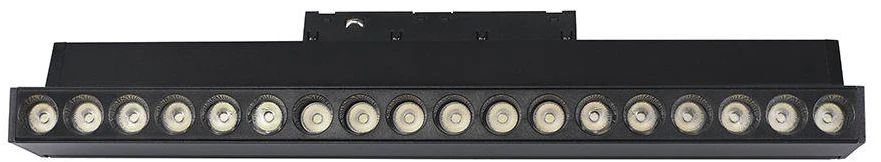 Oprawa szynoprzewód 48V V-TAC 15W 48V 36st LED juoda 33cm regulowana VT-41031 4000K 1220lm 3 metai gwarancji