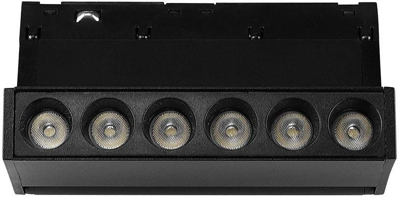 Oprawa szynoprzewód 48V V-TAC 5W 48V 36st LED juoda 12cm regulowana VT-41028 4000K 400lm 3 metai gwarancji