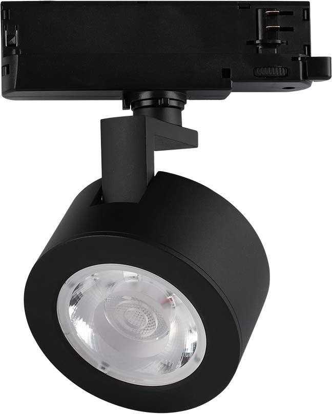 V-tac 30W LED šviestuvas į bėgelius, juodas, 3000/4000/6400K