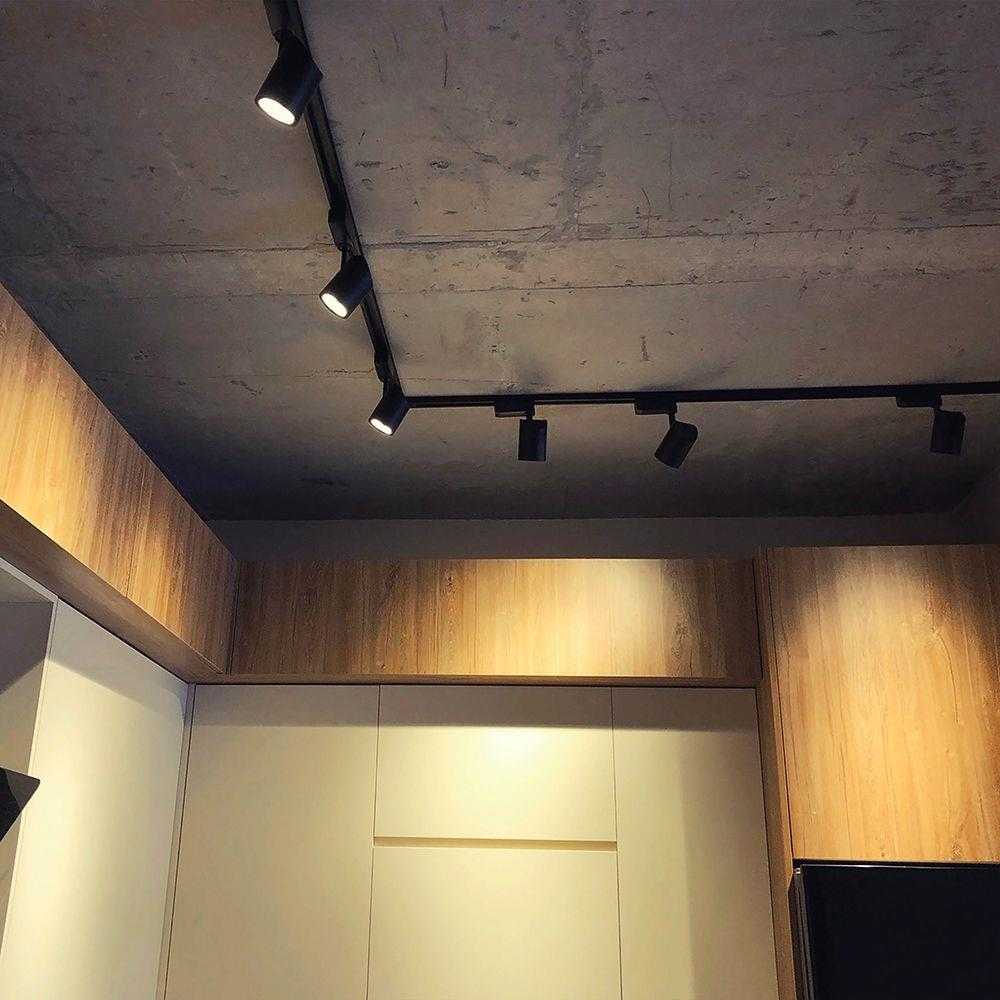 30W LED šviestuvas į 3 fazių bėgelius, juodas, 6400K, CREE LED chip